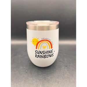 Swig‎ Sending Sunshine Rainbows Stainless Steel Insulated Coffee Cup Tumbler